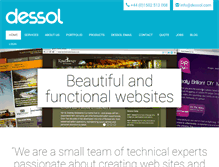 Tablet Screenshot of dessol.com